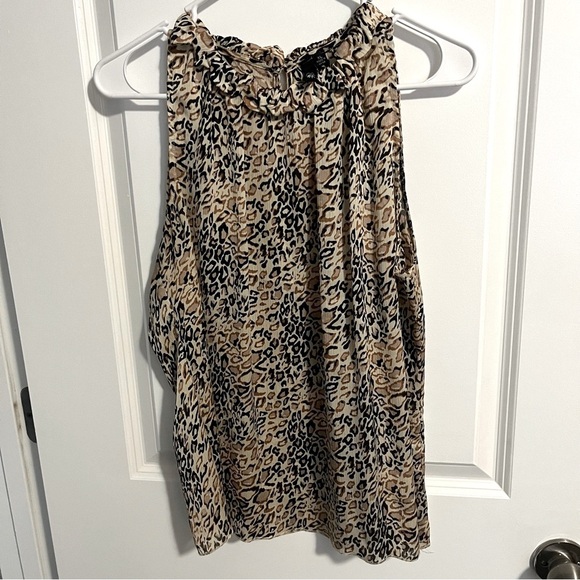 Essentials by Milano. Leopard Print Sleeveless Top women’s size XL - Picture 1 of 7